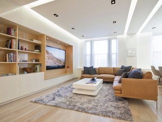 140㎡现代简约三居室装修效果图