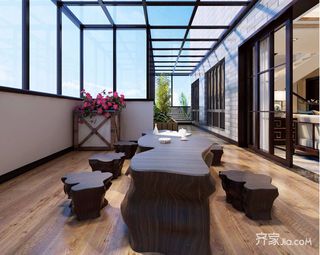新中式阳台装修效果图